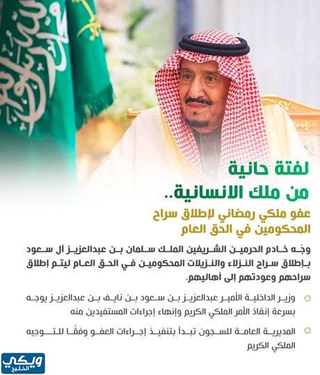 شروط العفو الملكي السعودي الجديد 1444