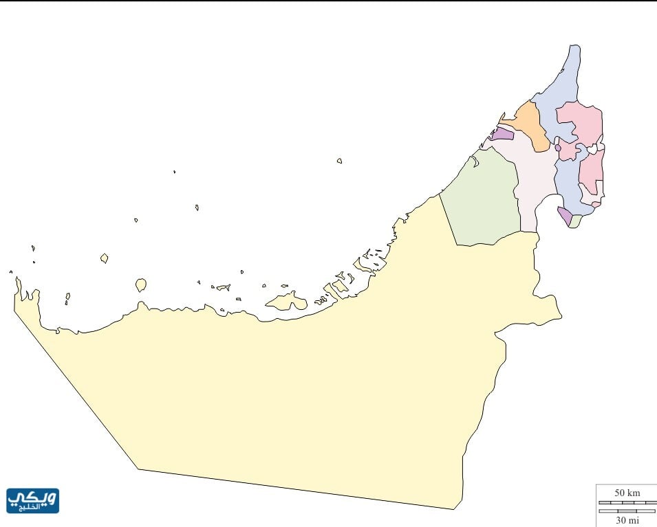 خريطة الامارات للاطفال