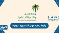 رابط رفع دعوى التسوية الودية مكتب العمل hrsd.gov.sa