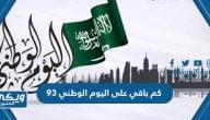 كم باقي على اليوم الوطني 94 لعام 1446 العد التنازلي 