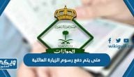 متى يتم دفع رسوم الزيارة العائلية للمقيمين في السعودية 2024