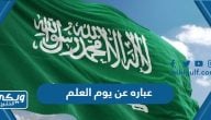 عباره عن يوم العلم السعودي 2025 / 1446