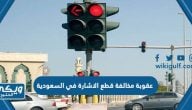 ما هي عقوبة مخالفة قطع الاشارة في السعودية