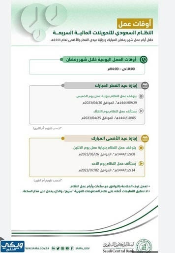 متى يبدا دوام البنوك في رمضان 2023 1444