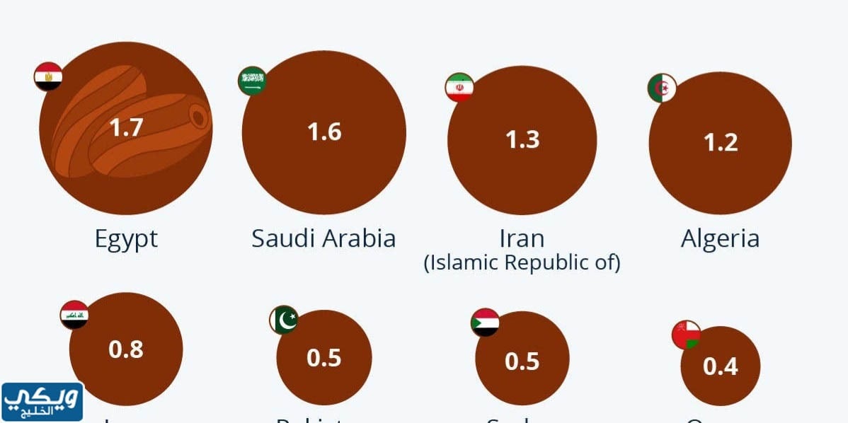 هل السعودية اكبر منتج في العالم للتمر