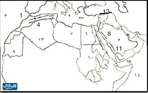 صور خريطة الوطن العربي صماء pdf