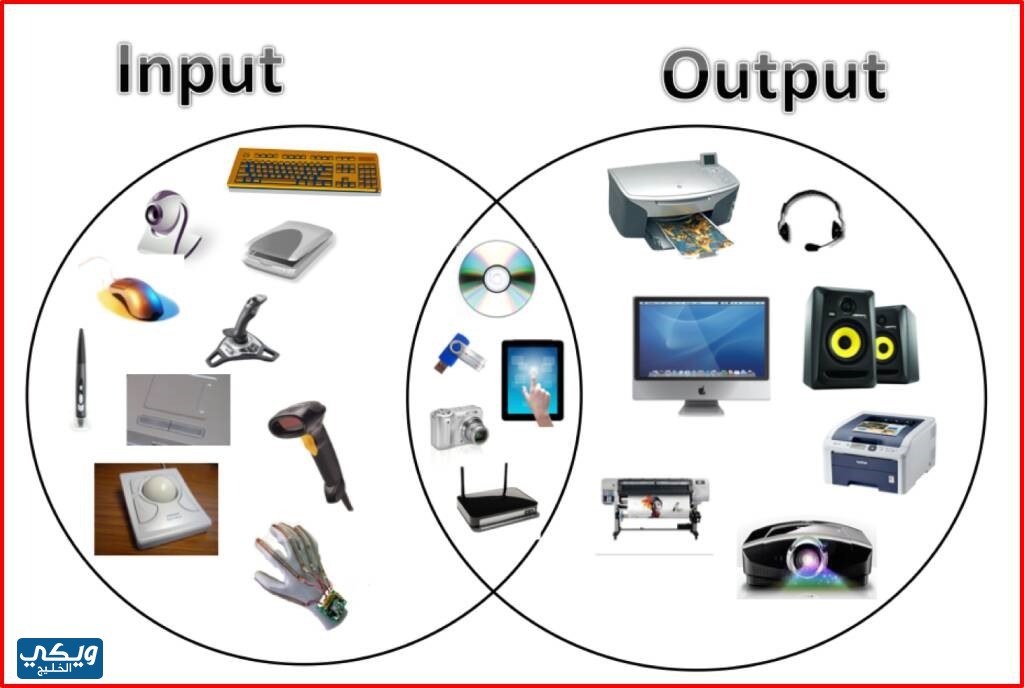 أدوات الإدخال والإخراج.