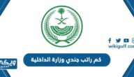 كم راتب جندي من وزارة الداخلية السعودية 1446 مع البدلات