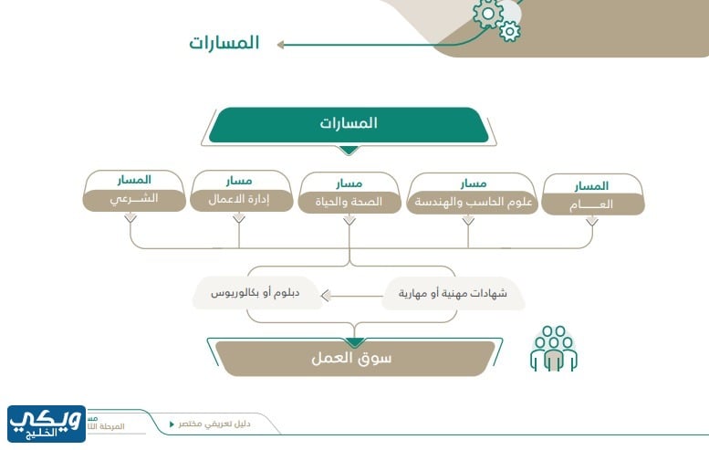 ما هي المسارات الدراسية في الثانوية العامة 1445