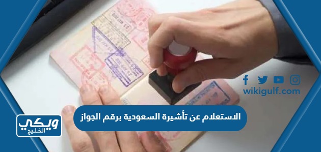 الاستعلام عن تأشيرة السعودية برقم الجواز