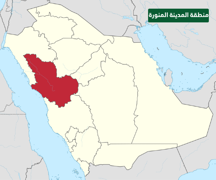 خريطة التقسيم الإداري في المملكة العربية السعودية