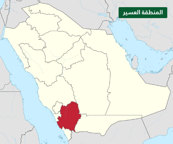 خريطة التقسيم الإداري في المملكة العربية السعودية