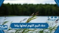 دعاء الريح اللهم اجعلها رياحا مكتوب وبالصور