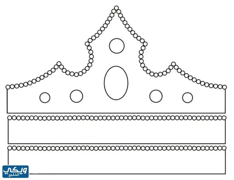 رسومات تاج المولد النبوي للأطفال للتلوين