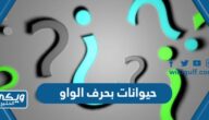 اسماء حيوانات بحرف الواو | حيوانات تبدأ بحرف و